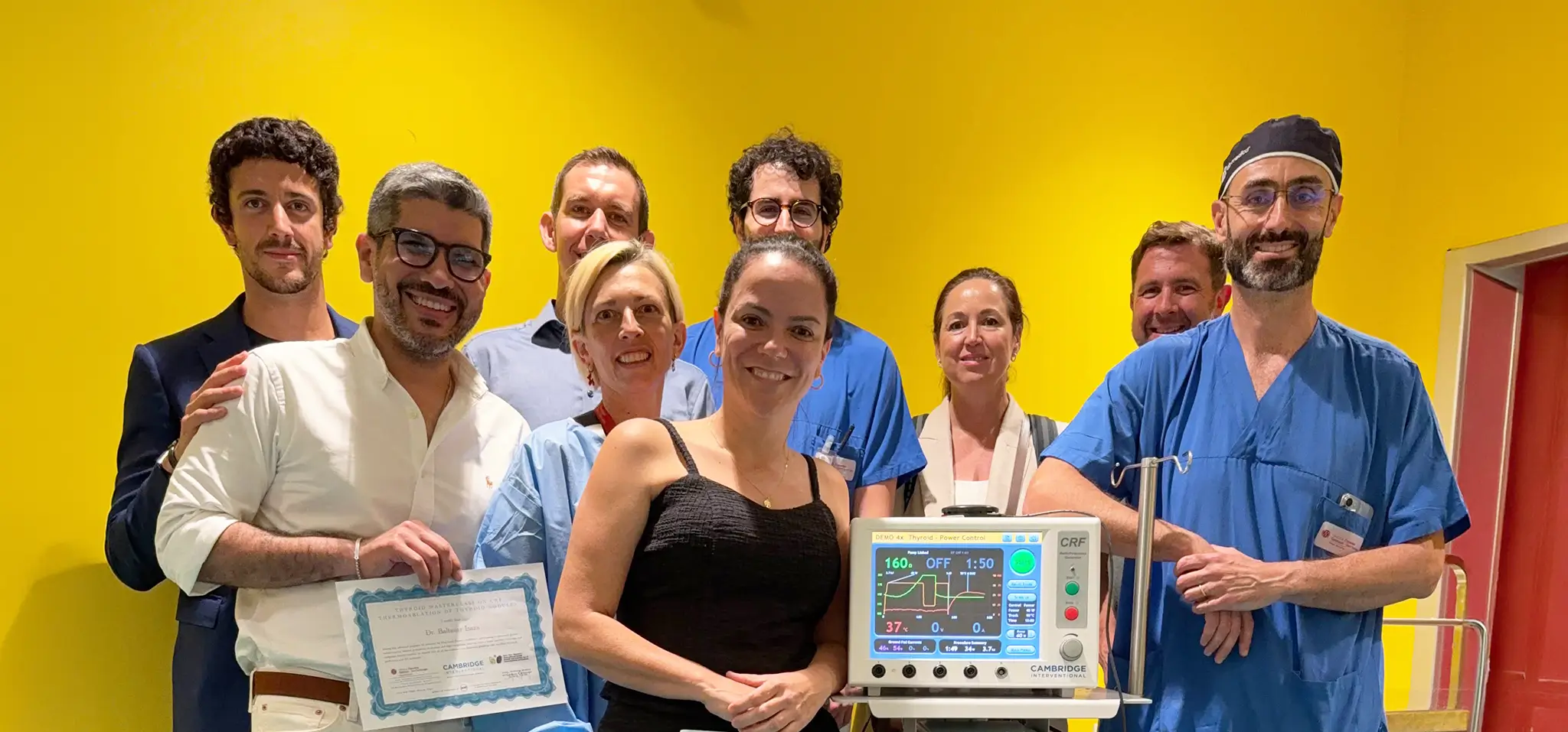 ambridge partnered with Save Your Thyroid™ and Ospedale Galeazzi - Sant’Ambrogio in Milan, Italy, to support clinical education about safe and effective treatment of thyroid nodules using radiofrequency ablation (RFA).